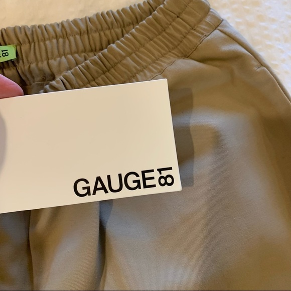 GAUGE81 Durban Wide Leg Pants Trousers Cotton Blend in Camel Color NWT - Picture 7 of 15